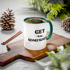 Get Somewhere Lightning Mug — Motivational Coffee Cup (11oz & 15oz)
