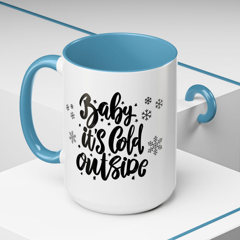 Winter-Themed Accent Coffee Mug