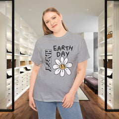 Earth Day Daisy T-Shirt — "Happy Earth Day" Graphic Tee