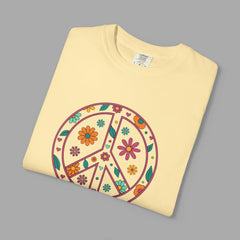 Flower Power Peace T-Shirt, Unisex Boho Tee,