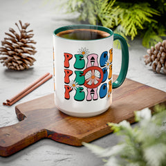 Colorful Peace Sign Mugs