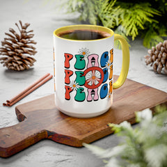 Colorful Peace Sign Mugs