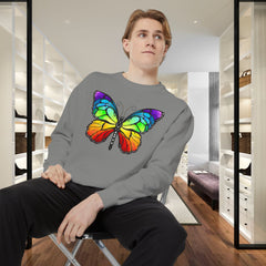 Rainbow Butterfly Unisex Sweatshirt