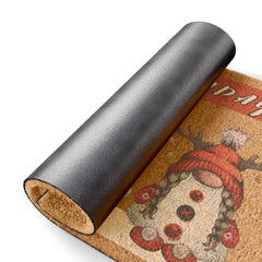 Festive Holiday Doormat, Seasonal Gnome Rug,