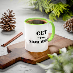 Get Somewhere Lightning Mug — Motivational Coffee Cup (11oz & 15oz)