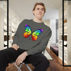 Rainbow Butterfly Unisex Sweatshirt