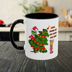 Holiday Mug Whimsical Design, Fun Christmas Gift,