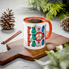 Colorful Peace Sign Mugs