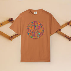 Flower Power Peace T-Shirt, Unisex Boho Tee,