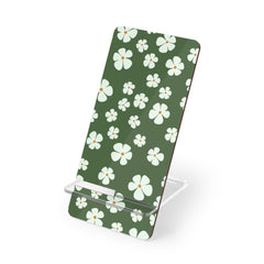 Green Floral Smartphone Display Stand