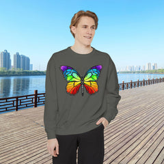 Rainbow Butterfly Unisex Sweatshirt