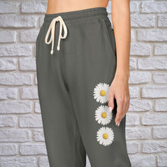 Vibrant Floral Unisex Fleece Sweatpants