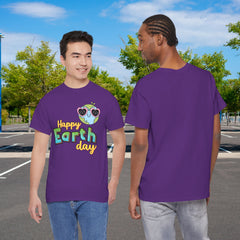 Earth Day T-Shirt — "Happy Earth Day" Cute Earth with Sunglasses Eco Graphic Tee