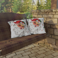 Retro Santa Claus Christmas Decor Throw Pillow