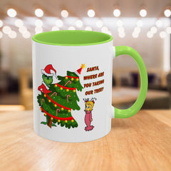 Holiday Mug Whimsical Design, Fun Christmas Gift,