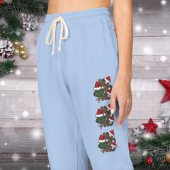 Holiday Ho Ho Ho Fleece Sweatpants - Unisex Lounge Pants,