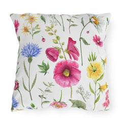 Floral Outdoor Pillows, Spring Home Decor,