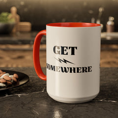 Get Somewhere Lightning Mug — Motivational Coffee Cup (11oz & 15oz)