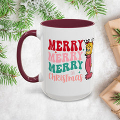 Merry Merry Merry and Bright Christmas Mugs