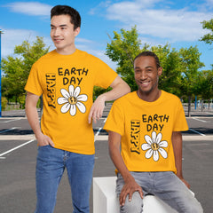 Earth Day Daisy T-Shirt — "Happy Earth Day" Graphic Tee