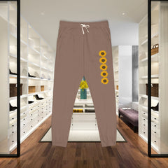 Floral Sunflowers Print Unisex Fleece Sweatpants