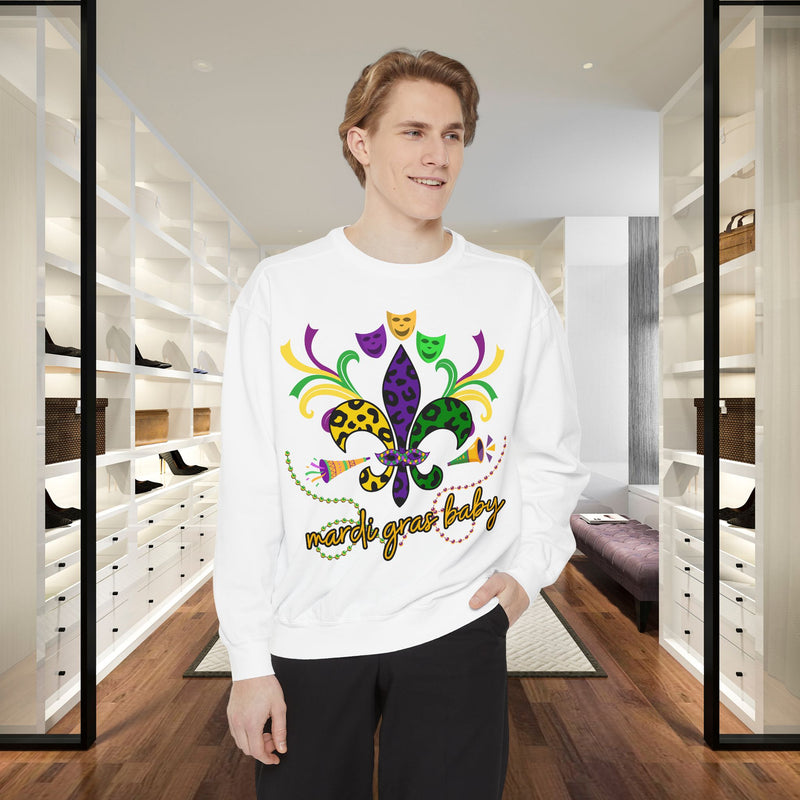 Mardi Gras Baby Sweatshirt,