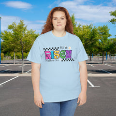 He Is Risen T-Shirt — Colorful Easter Christian Tee (Matthew 28:6)