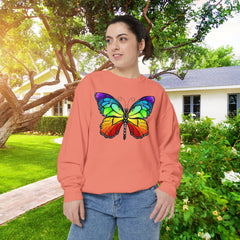 Rainbow Butterfly Unisex Sweatshirt