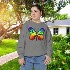Rainbow Butterfly Unisex Sweatshirt