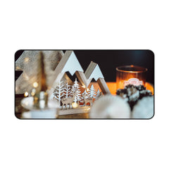 Cozy Winter Desk Mat, Home Office Decor,