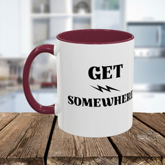 Get Somewhere Lightning Mug — Motivational Coffee Cup (11oz & 15oz)