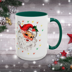 Festive Santa Mug, Christmas Gift, Santa Claus Design