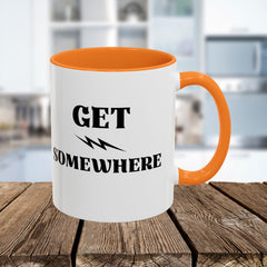 Get Somewhere Lightning Mug — Motivational Coffee Cup (11oz & 15oz)