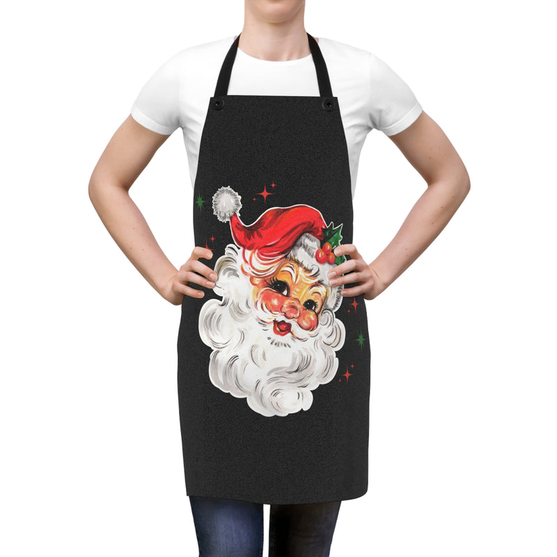 Santa Claus Apron, Holiday Kitchen Gift,