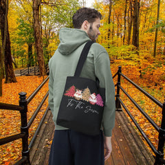 Holiday Tote Bag, Festival Shopping Bag,