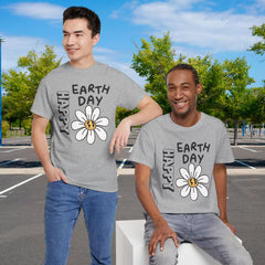 Earth Day Daisy T-Shirt — "Happy Earth Day" Graphic Tee