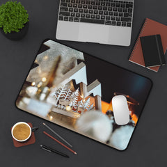 Cozy Winter Desk Mat, Home Office Decor,