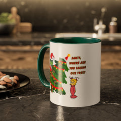 Holiday Mug Whimsical Design, Fun Christmas Gift,