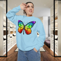 Rainbow Butterfly Unisex Sweatshirt