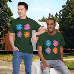 Floral Pop Tee — Retro Colorful Daisy Graphic T-Shirt