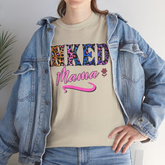 Inked Mama T-Shirt – Floral Leopard Tattoo Mom Tee