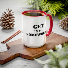 Get Somewhere Lightning Mug — Motivational Coffee Cup (11oz & 15oz)