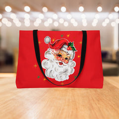 Festive Santa Weekender Tote Bag
