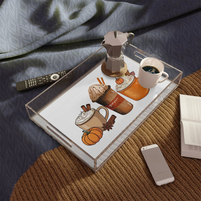 Fall-Themed Acrylic Serving Tray,
