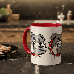 Colorful Bulldog Mugs for Dog Lovers, Unique Gift for Pet Owners,