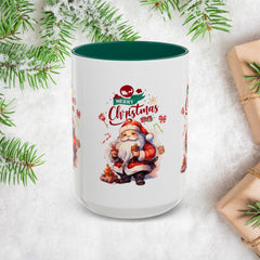 Festive Christmas Mugs, Santa Coffee Cups,