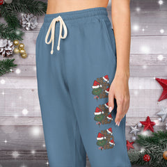 Holiday Ho Ho Ho Fleece Sweatpants - Unisex Lounge Pants,