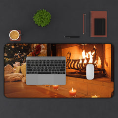 Cozy Christmas Desk Mat | Festive Home Decor for Holiday Vibes,
