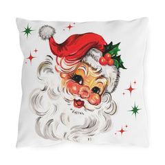 Retro Santa Claus Christmas Decor Throw Pillow