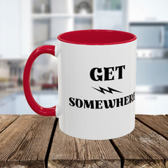 Get Somewhere Lightning Mug — Motivational Coffee Cup (11oz & 15oz)